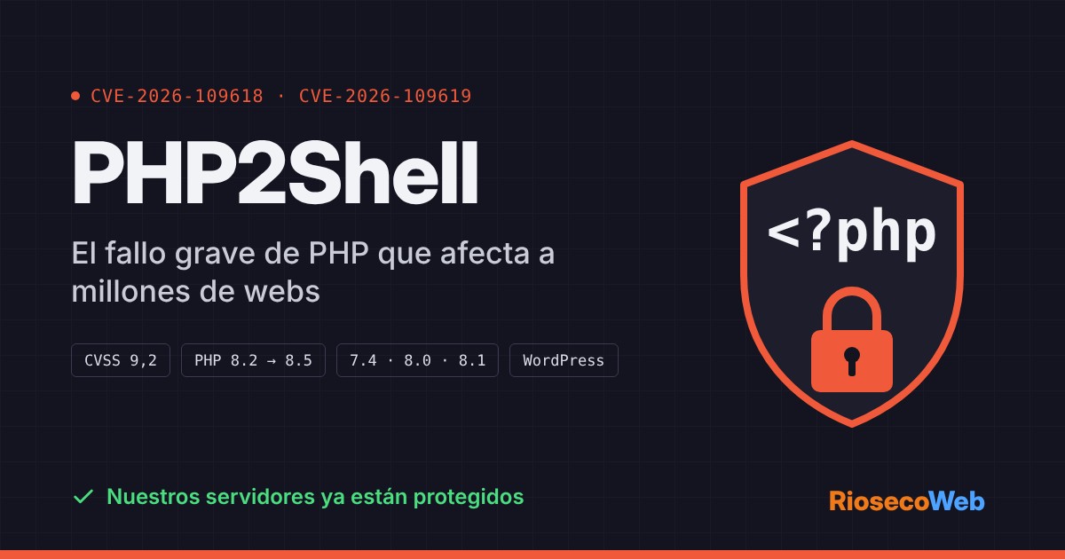 PHP2Shell: el fallo grave de PHP que afecta a millones de webs y cómo saber si la tuya está protegida